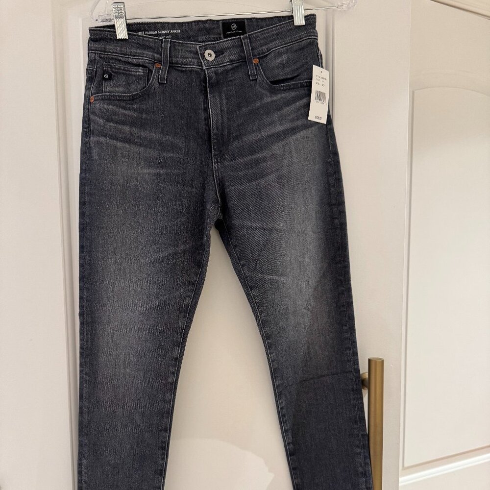 Farrah Skinny Ankle High Rise Jeans, Size 29, Color - gray